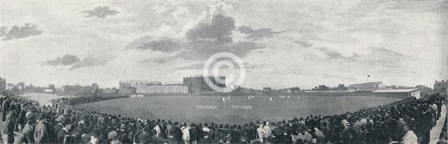 'Surrey and Australians Cricket March at Kennington Oval', c1896. Artist: E Hawkins and Co.
