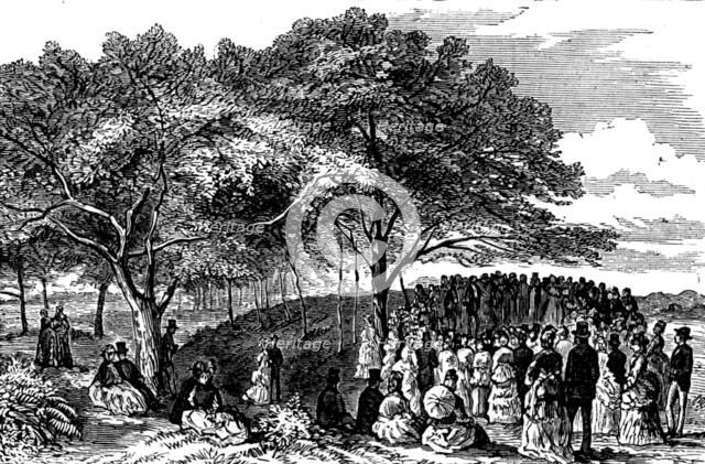 Surrey Archaeological Society: Caesar's Camp, Wimbledon, 1873. Creator: Unknown.