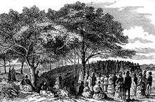 Surrey Archaeological Society: Caesar's Camp, Wimbledon, 1873. Creator: Unknown