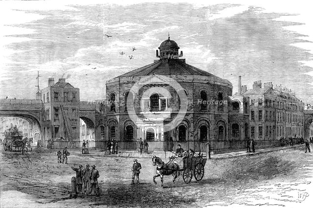 Surrey Chapel, Blackfriars-Road (Rowland Hill's Chapel), 1881. Creator: William James Palmer.