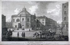 Surrey Chapel, Blackfriars Road, Southwark, London, 1798. Artist: Anon