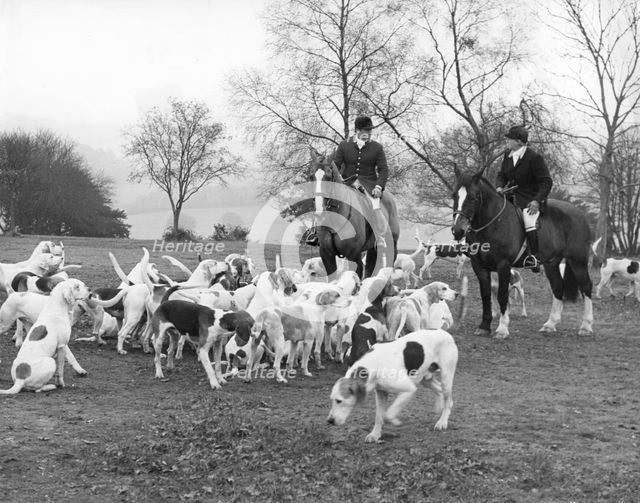 Surrey Union fox-hunters, c1960s.