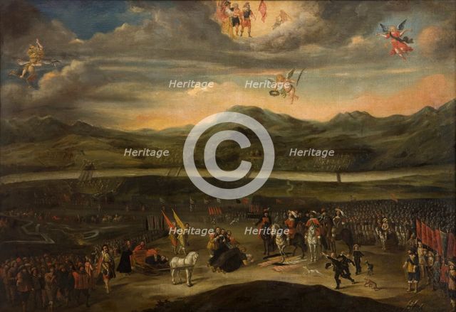 Surrender of Mikhail Shein to King Ladislaus IV Vasa in 1634 at Smolensk, between 1634-1659. Creator: Unknown.