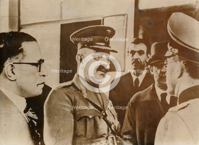 Surrender of Athens to the Germans, World War II, 1941. Creator: Unknown.