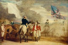 Surrender of Cornwallis at Yorktown, 1787. Creator: John Trumbull