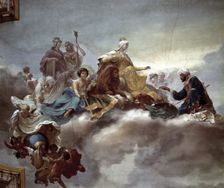 Surrender of Granada, Isabel the Catholic Queen receives the keys of Granada from the last Mooris…