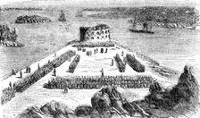 Surrender of Prisoners at Bomarsund 1854. Creator: Unknown