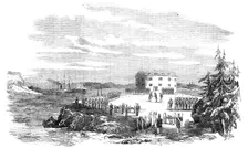 Surrender of the Tower of Prasto, Bomarsund, 1854. Creator: Unknown
