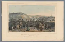 Surrender of the Citadel of Antwerp, 1832, (1833). Creator: Auguste Raffet