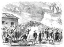 Surrender of the Neapolitan troops at Soveria, Calabria..., 1860. Creator: Unknown