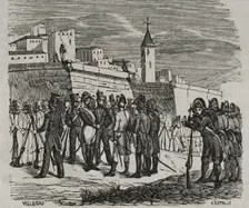 Surrender of the Spanish garrison of the Fort de Bellegarde on 17 September 1794 (1851). Creator: Unknown