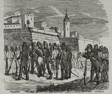 Surrender of the Spanish garrison of the Fort de Bellegarde on 17 September 1794 (1851). Creator: Unknown