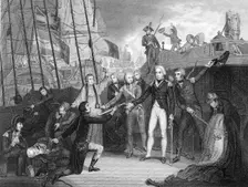 Surrender of the Spanish ship San Josef after the Battle of Cape St Vincent, 1797