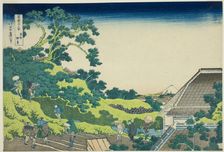 Surugadai in Edo (Toto surugadai), from the series "Thirty-six Views of Mount Fuji..., c. 1830/33. Creator: Hokusai