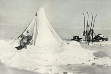 Surveying Party's Tent After A Blizzard c1911, (1913). Artist: Tryggve Gran
