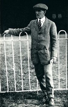 Survivor of a terrible smash: Mr Sydney Pickles, the Caudron expert, 1913 (1934). Artist: Flight Photo