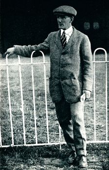 Survivor of a terrible smash: Mr Sydney Pickles, the Caudron expert, 1913 (1934). Artist: Flight Photo