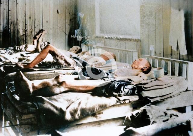 Survivors of the explosion of the Atom bomb at Hiroshima, Japan, 1945.  Creator: Unknown.