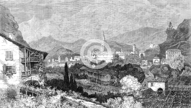 Susa, at the foot of Mont Cenis, 1864. Creator: Mason Jackson.