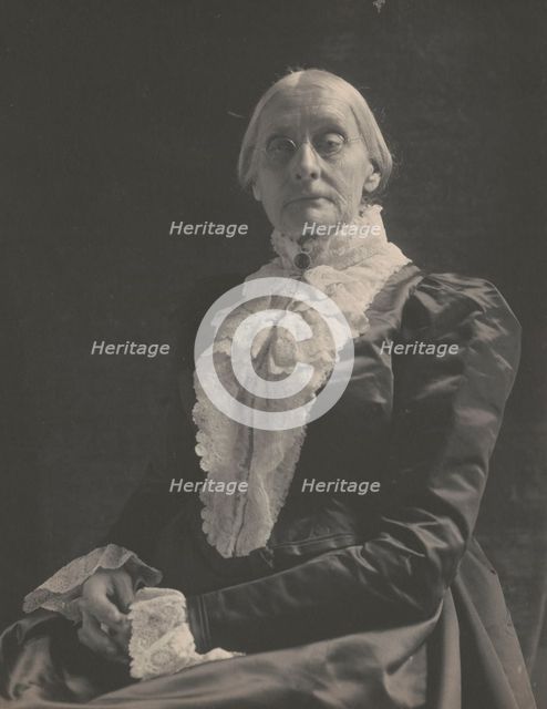 Susan B. (Susan Brownell) Anthony, 1820-1906, between 1900 and 1906. Creator: Frances Benjamin Johnston.