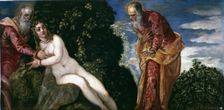 Susana and the old men 16th century. Creator: Tintoretto, Jacopo Robusti (1518 - 1594)