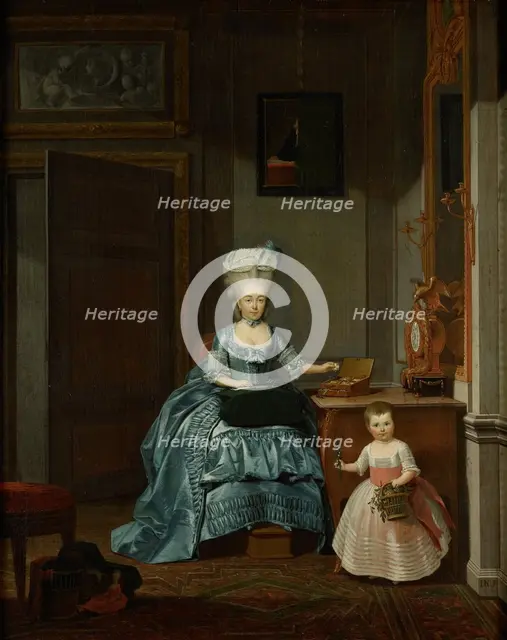 Susanna van Collen née Mogge and her daughter, 1776. Creator: Hermanus Numan.
