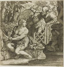 Susanna and the Elders, 1590/95. Creator: Annibale Carracci