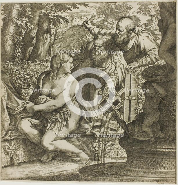 Susanna and the Elders, 1590/95. Creator: Annibale Carracci.