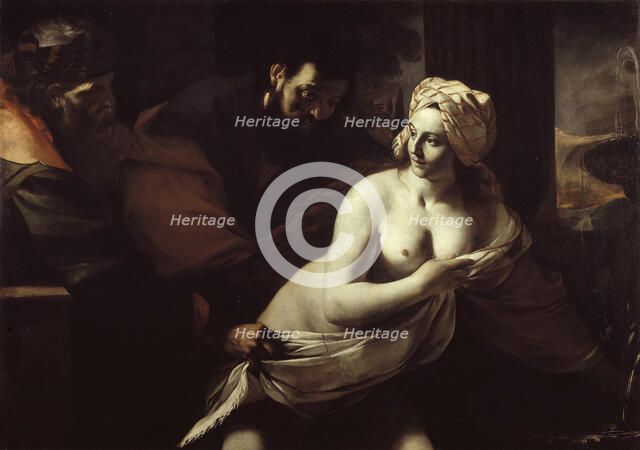 Susanna and the Elders, 1600s. Creator: Preti, Mattia (1613-1699).