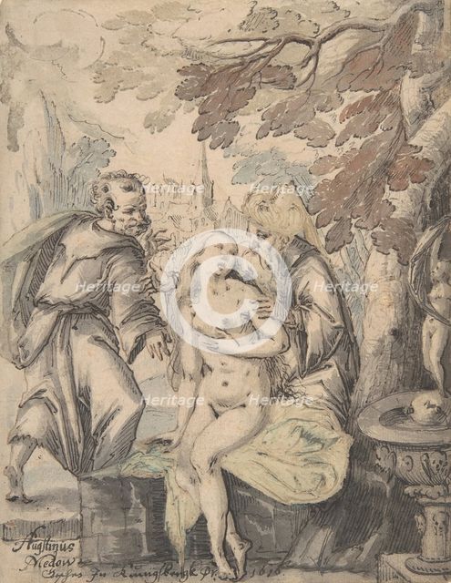 Susanna and the Elders, 1622-60. Creator: Augustin Medow.