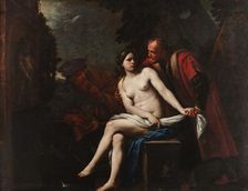 Susanna and the Elders, 1650-1660. Creator: Vaccaro, Andrea (1604-1670)