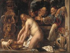 Susanna and the Elders, 1653. Creator: Jacob Jordaens