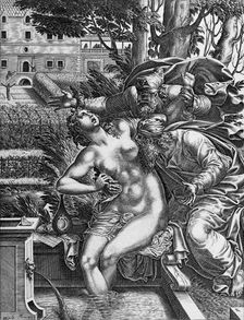 Susanna and the Elders, between c1525 and c1625. Creator: Rene Boyvin