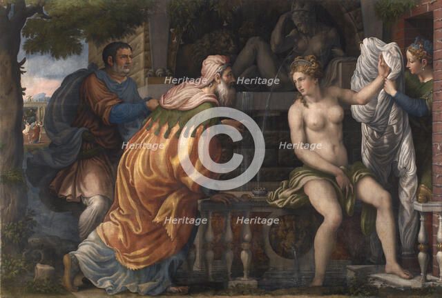 Susanna and the Elders, c1549-1560. Creator: Campi, Antonio (c. 1522-1587).