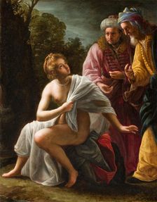 Susanna and the Elders, c1620. Creator: Ottavio Mario Leoni