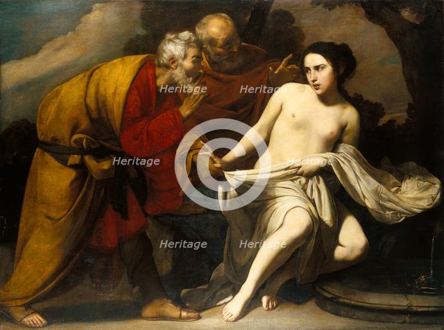 Susanna and the Elders, c1630-1635. Creator: Massimo Stanzione.