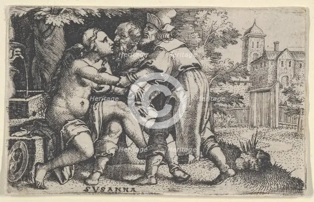 Susanna and the Elders. Creator: Georg Pencz.
