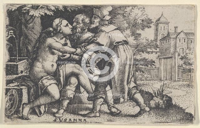Susanna and the Elders. Creator: Georg Pencz.