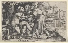 Susanna and the Elders. Creator: Georg Pencz