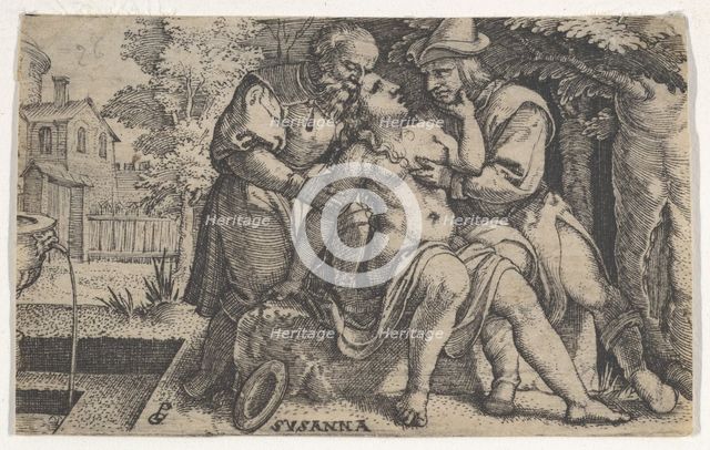 Susanna and the Elders. Creator: Georg Pencz.