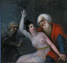 Susanna and the Elders painting by Joseph Bernard Flaugier
