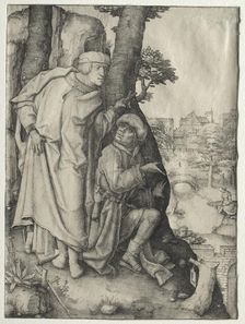 Susanna and the Two Elders, c. 1508. Creator: Lucas van Leyden (Dutch, 1494-1533)