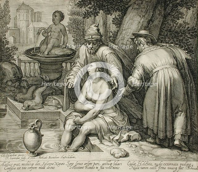 Susanna at the Bath, 1602. Creator: Jan Saenredam.
