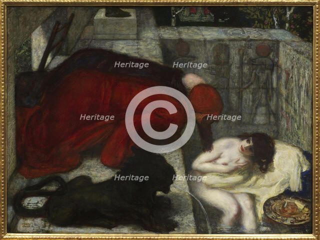 Susanna in the bath, 1896. Creator: Stuck, Franz, Ritter von (1863-1928).