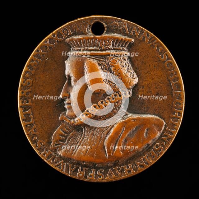 Susanna Schlecht Zäh, born 1541, Wife of Sebastian Zäh 1560 [reverse], 1572. Creator: Antonio Abondio.