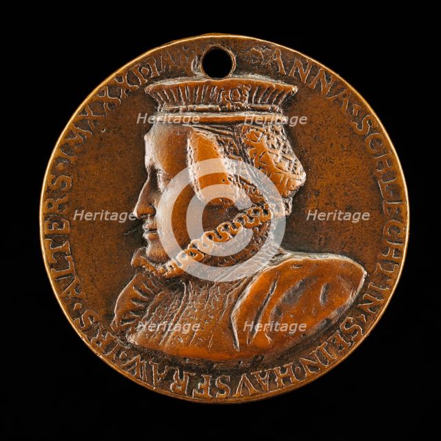 Susanna Schlecht Zäh, born 1541, Wife of Sebastian Zäh 1560 [reverse], 1572. Creator: Antonio Abondio.