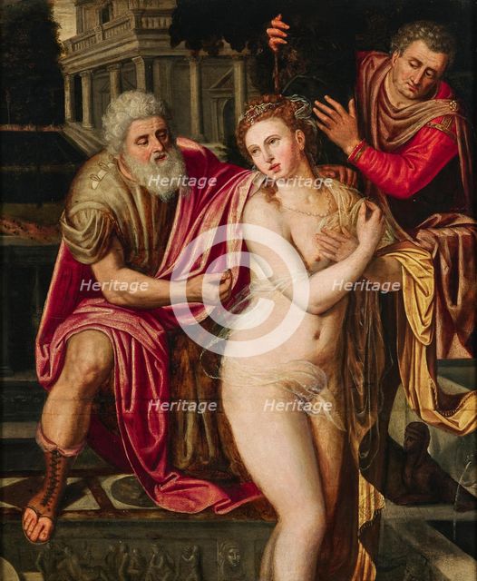 Susannah and the Elders. Creator: Key, Willem Adriaensz, Workshop (1516-1568).