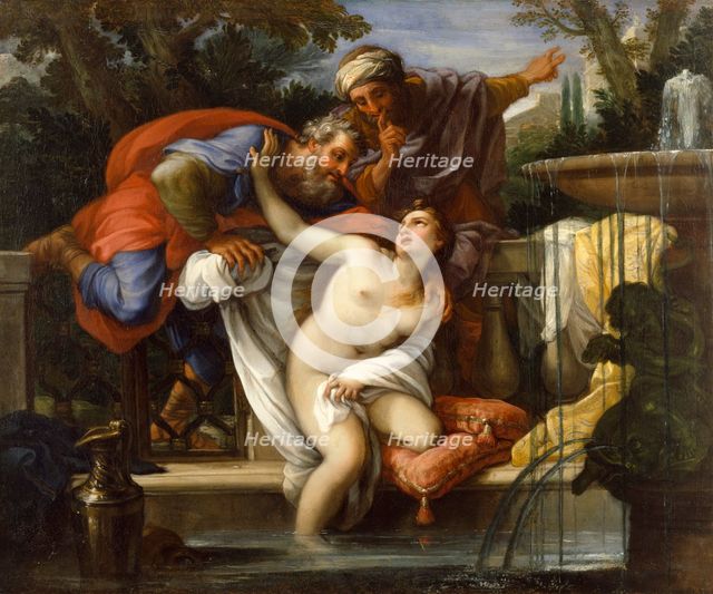 Susannah and the Elders, c1700-1727. Creator: Giuseppe Bartolomeo Chiari.