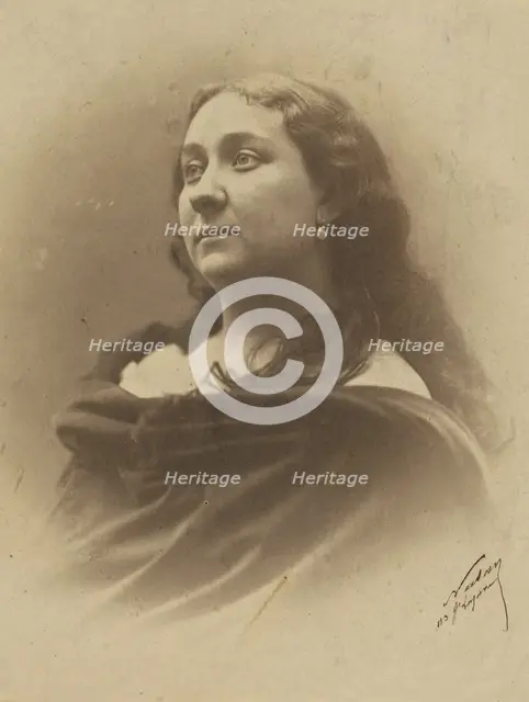 Susanne Lagier, artiste dramatique, 1855-1859. Creator: Nadar.
