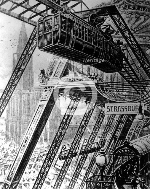 Suspended monorail, 1906. Creator: Unknown.